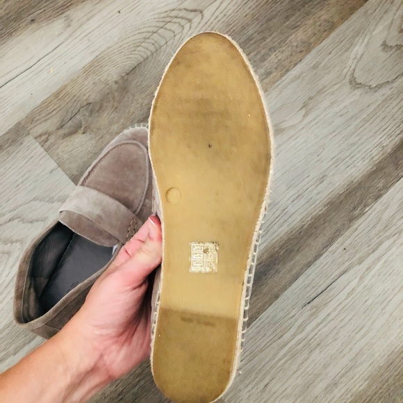 Vince Taupe Daria Suede Espadrille Loafer 7 - Picture 4 of 6